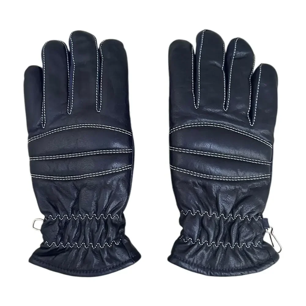 Conroy Leather Gloves Women’s Small Navy Blue Lined Winter Made in Japan